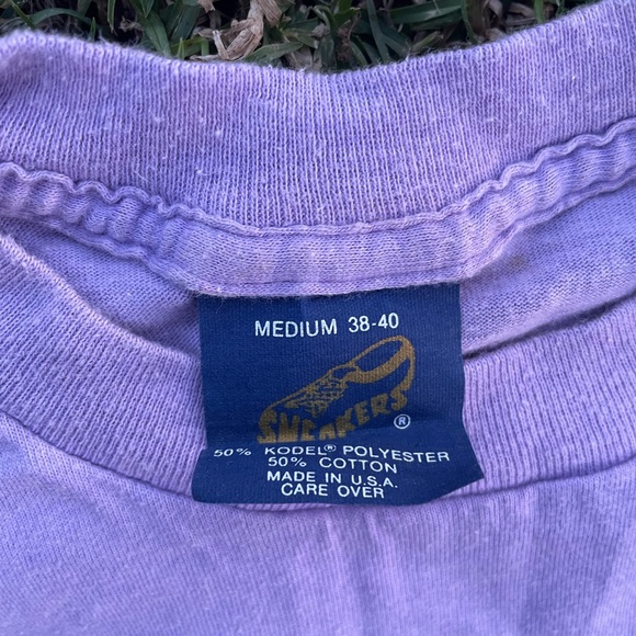 Vintage 80s 90s Humorous Midriff Crop Top Echo Bar Parker Dam Ca Burger King med - Picture 5 of 7